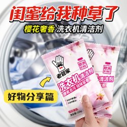 老管家 洗衣机清洁剂 花香袋装 125g 粉状