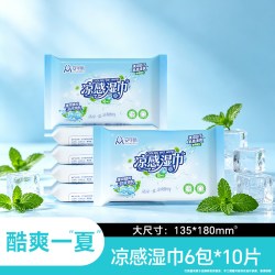 安可新 凉感湿巾 10片*6包