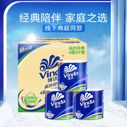 维达 棉韧系列 抽纸 3层90抽24包+3层90抽24包(195*133mm)