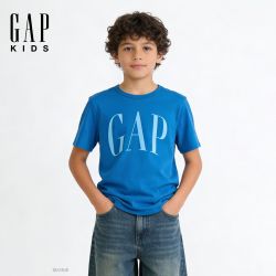 Gap 男童2026春季新款纯棉印花字母logo短袖T恤儿童装美版890444