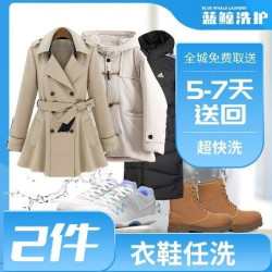 衣服2件任洗｜羽绒服/大衣/冲锋衣
