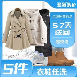 衣服5件任洗｜羽绒服/大衣/冲锋衣