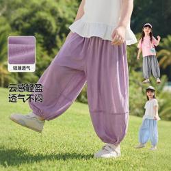 嘟嘟家 女童裤子薄款儿童物理防蚊裤宝宝夏季休闲裤女宝长裤