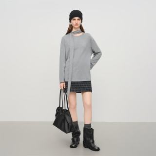 范思蓝恩 ECHO轻奢系列 女士飘带上衣 4034