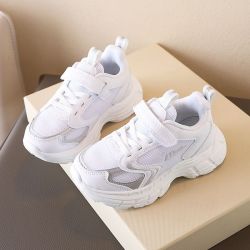回力 冷粘儿童小白鞋男童跑步鞋透气老爹鞋休闲女童鞋 WZ-B276T