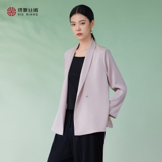 移动端：绣娘 女士真丝西装外套 92510400001
