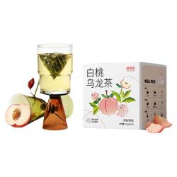 轻派 冷泡 女士茶包轻派白桃乌龙茶冷泡茶包0糖0脂0卡夏日花果茶蜜桃香独立包装女生