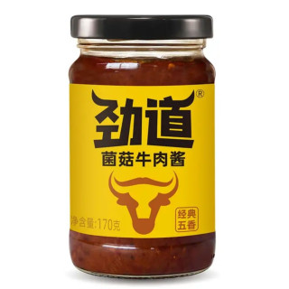 仲景 香菇酱上海葱油蒜蓉酱牛肉酱组合装 菌菇牛肉酱 170g
