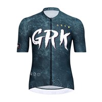 GRK 夏季骑行服短袖套装 青灰色 M