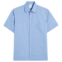 Brooks Brothers BrooksBrothers男士春秋新美式免烫修身短袖正装衬衫4003-蓝色