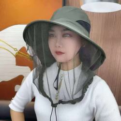 赫卡维 防蚊防晒钓鱼帽迷彩透气