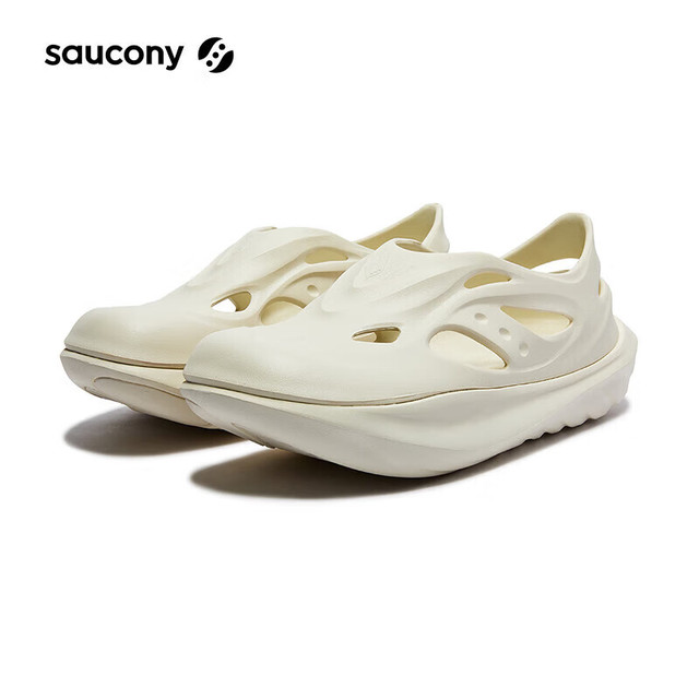 saucony 摇篮CRADLE YAT夏季新款洞洞鞋男 缓震运动软底凉拖鞋