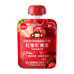 LittleFreddie 有机婴儿高铁米粉 红宝石果泥味 35g