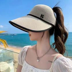 赫卡维 夏季空顶防晒太阳帽