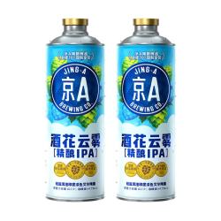 JING-A 酒花云雾精酿IPA啤酒 1L*2罐