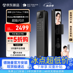 德施曼 Q50FVMax 人脸掌静脉识别 高端黑 智能门锁