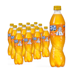 可口可乐 联名橙味汽水500ml*12瓶(含赠品周边)