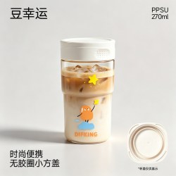 DIFKING 豆幸运 DFL-KFBZH PPSU水杯 270ml 动物图案