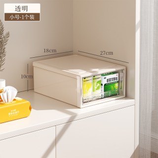 塑品工场 HP-8755 透明药箱抽屉式收纳盒 日式风格 长方形 PP塑料