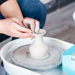 单人陶艺拉坯体验/玩泥巴/不含烧制作品