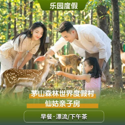 漂流或下午茶2选1｜茅山森林世界仙姑亲子房1晚