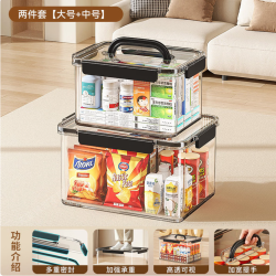 纳份爱 大容量高透PET收纳箱