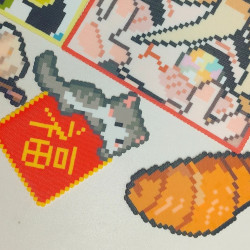 节假日通用拼豆一小时可叠加不限量，免费特殊烫钥匙扣