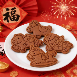 新年小马饼干/呆萌可爱饼干二选一