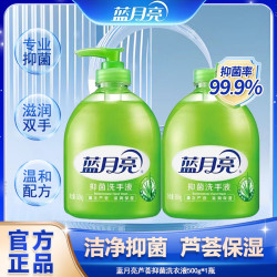 蓝月亮 抑菌洗手液芦荟滋润500g瓶装清洁滋润官方正品家用装洗手液