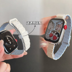 适用华为fit5张婧仪同款fit4表带fit3磨砂硅胶华为手环11磁吸腕带