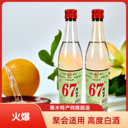 桃花桥 老白干 67%vol 清香型白酒 500ml