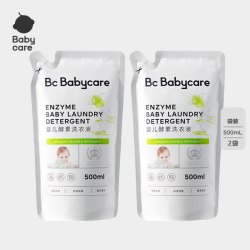 babycare 婴儿洗衣液无酒精宝宝专用婴幼儿童酵素去污洗衣液组合套装 500ml*2袋