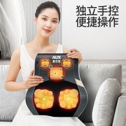 奥克斯 颈椎按摩器按摩枕WP-B05热敷款背部腰部按摩仪枕头 头部肩颈护颈仪靠枕
