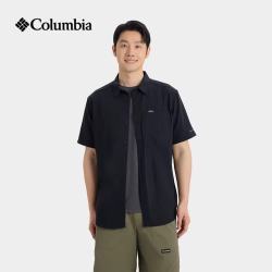 Columbia 2026春夏新品户外男UPF100防晒吸干爽湿速干短袖翻领衬衫