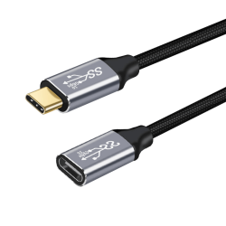 石加 Type-C3.1延长线 5A电流 织 1米