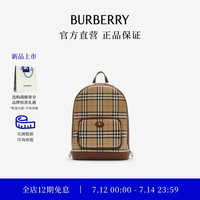 BURBERRY 男包 格纹双肩包