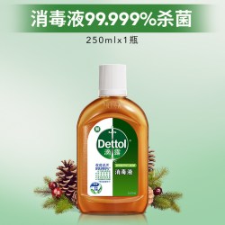滴露 消毒液250ml 衣物旅行杀菌消毒水 便携装