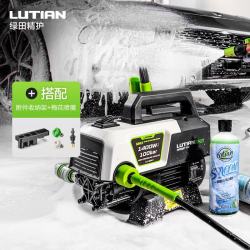 绿田 感应电机洗车机雪豹银狐御兔家用高压清洗机 1400W 御兔升级版 收纳架梅花喷