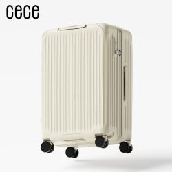 CECE 可扩展大容量行李箱女拉杆登机旅行密码箱YKK防爆拉链万向轮