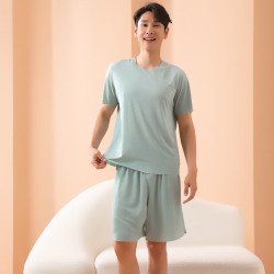 有只绵 情侣睡衣套装 冰丝无痕宽松大码 可外穿家居服