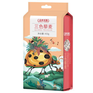 盖亚农场 三色藜麦450g 红黑白藜麦米 杂粮饭 米饭伴侣 真空装