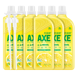 AXE 牌 柠檬护肤洗洁精 玻尿酸洗果蔬清洁力高 1.01kg*6