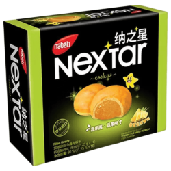 纳宝帝 印尼进口纳之星注心曲奇饼干零食 香甜金菠萝味180g