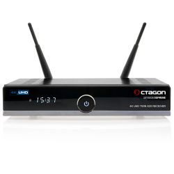 Octagon 八角形 SF8008 V3(版本 3)UHD 4K 至尊双卫星接收器,2 个 DVB-S2X 调谐器,E2 Linux 和定义操作系统,带录音功能,M.2 M 键,千兆局域网,读卡器,星期六到 IP,多 流媒体、WiF。 I