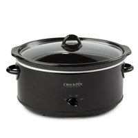 CROCK-POT 手动慢炖锅 7.5L大容量 椭圆形陶瓷内胆 高低温3档设置 保温功能 可拆卸内胆 洗碗机安全 玻璃盖 10人以上聚餐 黑色外观