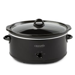 CROCK-POT 手动慢炖锅 7.5L大容量 椭圆形陶瓷内胆 高低温3档设置 保温功能 可拆卸内胆 洗碗机安全 玻璃盖 10人以上聚餐 黑色外观