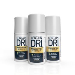 Certain Dri Prescription Strength Clinical 止汗滚珠除臭剂，中性，无香味，1.2 液体盎司 35.5ml，3 件