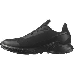 SALOMON 适合成人 男性 alphacross 5 gore-tex 男款 l47307500030 踏径跑鞋 缓冲 防水 Alphacross 5 Gore-tex for Men BlackBlackEbony 9