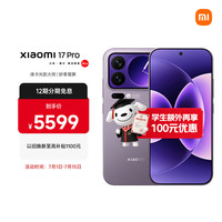 小米 17 Pro 5G手机 16GB+512GB 冷烟紫 第五代骁龙8至尊版