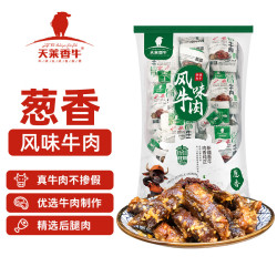 天莱香牛 葱香口味牛肉干500g  新疆特产小吃休闲零食肉干肉脯 独立小包装 葱香口味500g